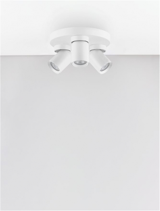 Plafoniera Nova Luce AMECY 9011349 GU10 3x10W    Sandy White Aluminium   IP20 [3]