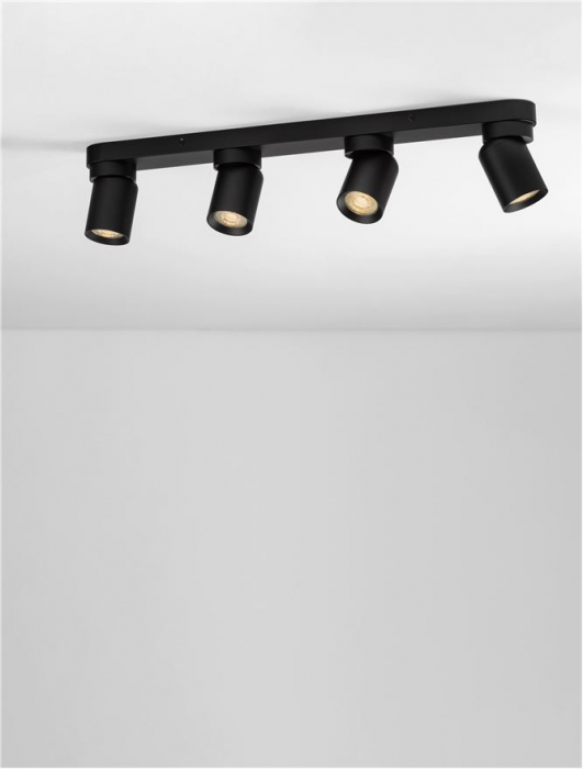 Plafoniera Nova Luce AMECY 9011350 GU10 4x10W    Sandy Black Aluminium  IP20 [6]