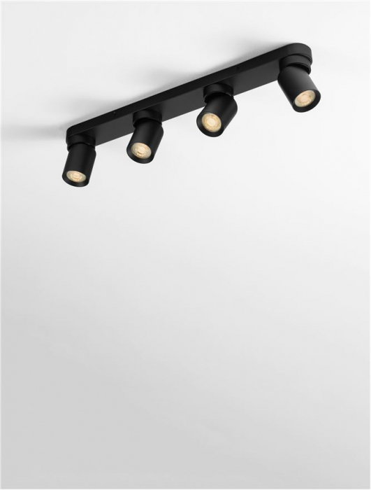 Plafoniera Nova Luce AMECY 9011350 GU10 4x10W    Sandy Black Aluminium  IP20 [7]
