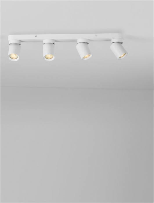 Plafoniera Nova Luce AMECY 9011351 GU10 4x10W    Sandy White Aluminium   IP20 [5]