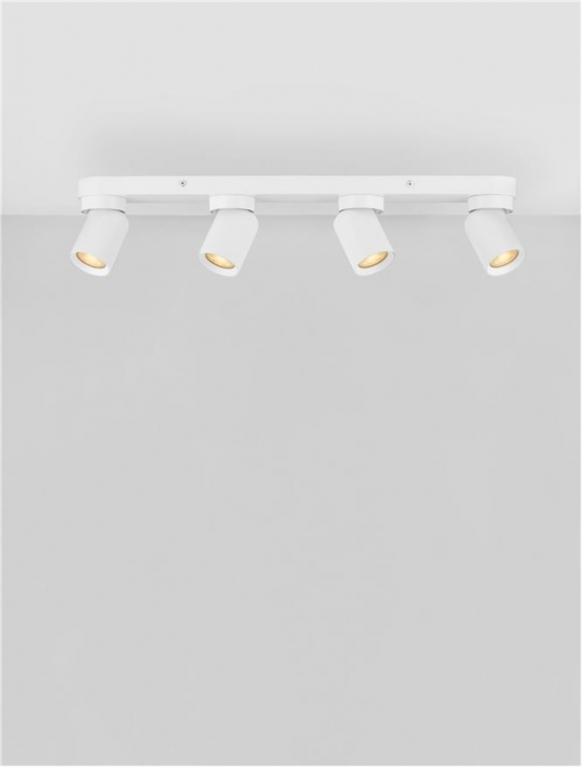 Plafoniera Nova Luce AMECY 9011351 GU10 4x10W    Sandy White Aluminium   IP20 [4]