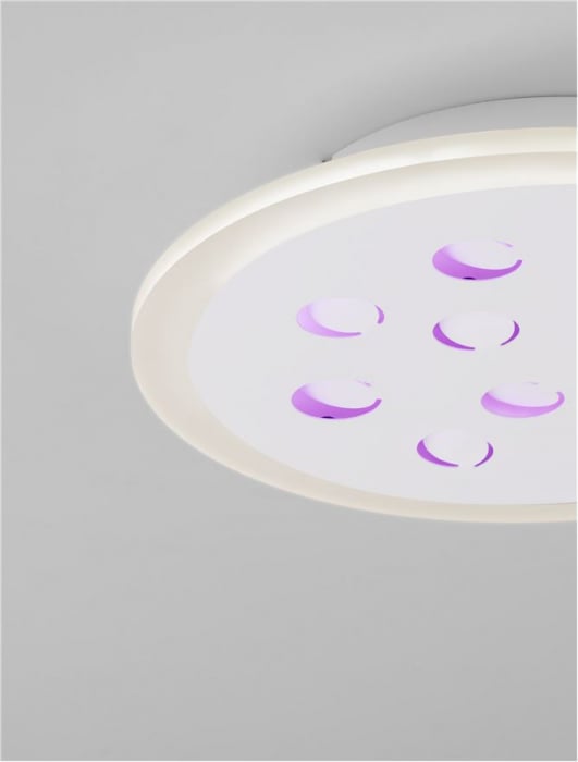 Plafoniera Nova Luce ASTRAEUS 9030649 LED 19W 3000K 1485lm Sandy White Aluminium & Acrylic   Dimmable With remote control IP20 [7]