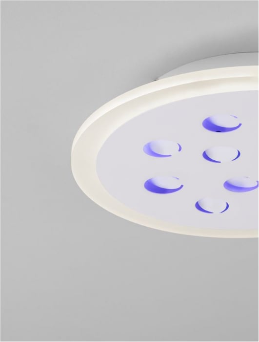 Plafoniera Nova Luce ASTRAEUS 9030649 LED 19W 3000K 1485lm Sandy White Aluminium & Acrylic   Dimmable With remote control IP20 [8]