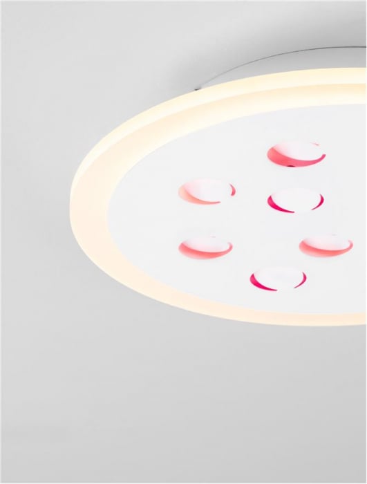 Plafoniera Nova Luce ASTRAEUS 9030649 LED 19W 3000K 1485lm Sandy White Aluminium & Acrylic   Dimmable With remote control IP20 [6]