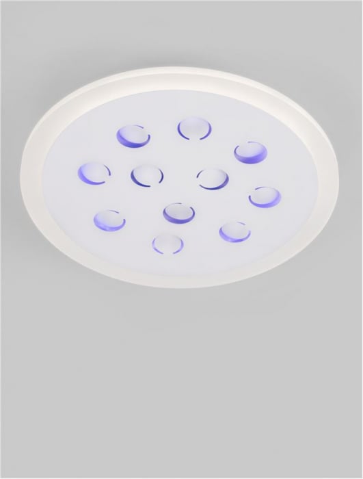 Plafoniera Nova Luce ASTRAEUS 9030649 LED 19W 3000K 1485lm Sandy White Aluminium & Acrylic   Dimmable With remote control IP20 [9]