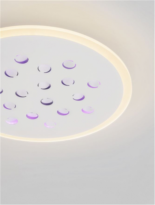 Plafoniera Nova Luce ASTRAEUS 9030650 LED 30W 3000K 2357lm Sandy White Aluminium & Acrylic   Dimmable With remote control IP20 [8]