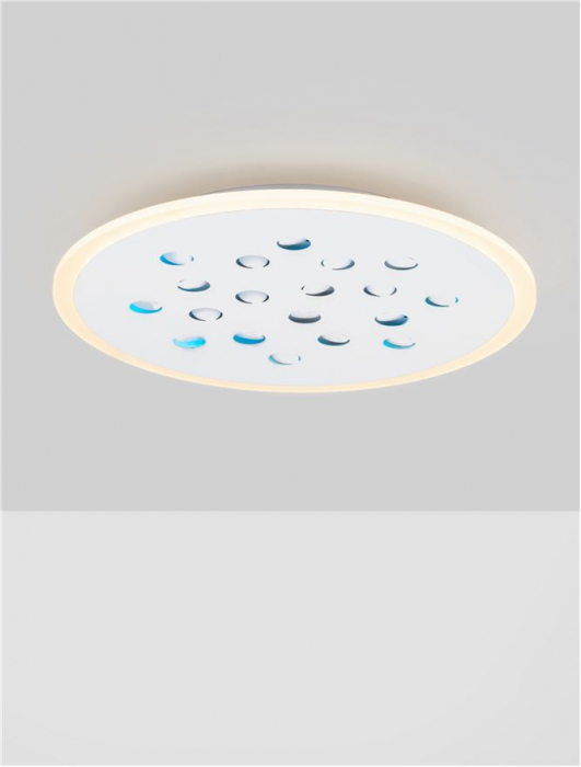 Plafoniera Nova Luce ASTRAEUS 9030650 LED 30W 3000K 2357lm Sandy White Aluminium & Acrylic   Dimmable With remote control IP20 [4]