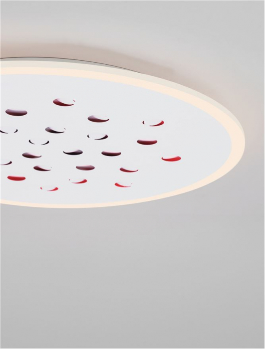 Plafoniera Nova Luce ASTRAEUS 9030651 LED 40W 3000K 3476lm Sandy White Aluminium & Acrylic   Dimmable With remote control IP20 [8]