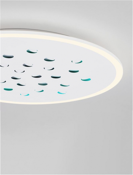 Plafoniera Nova Luce ASTRAEUS 9030651 LED 40W 3000K 3476lm Sandy White Aluminium & Acrylic   Dimmable With remote control IP20 [7]