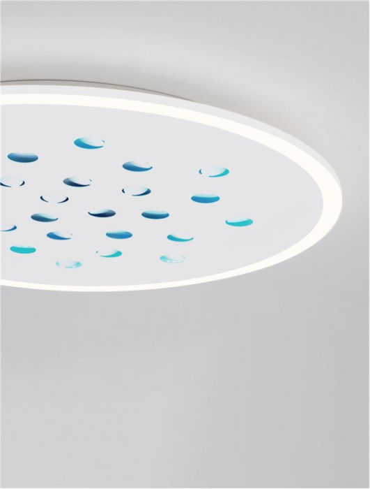 Plafoniera Nova Luce ASTRAEUS 9030651 LED 40W 3000K 3476lm Sandy White Aluminium & Acrylic   Dimmable With remote control IP20 [6]
