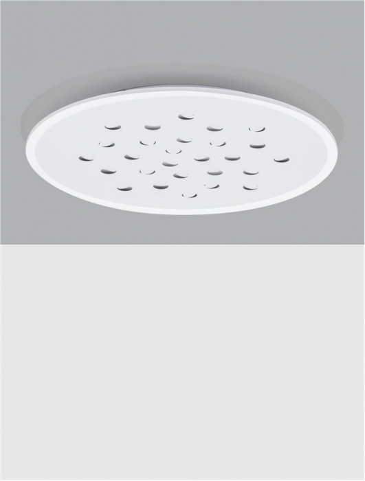 Plafoniera Nova Luce ASTRAEUS 9030651 LED 40W 3000K 3476lm Sandy White Aluminium & Acrylic   Dimmable With remote control IP20 [3]