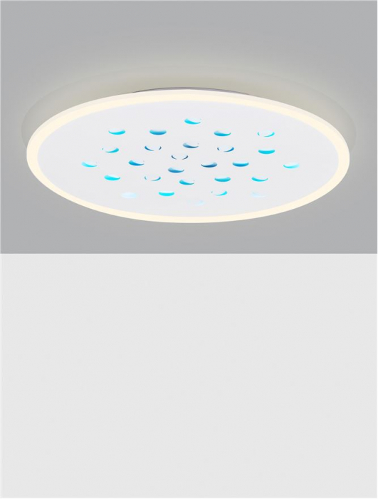 Plafoniera Nova Luce ASTRAEUS 9030651 LED 40W 3000K 3476lm Sandy White Aluminium & Acrylic   Dimmable With remote control IP20 [4]