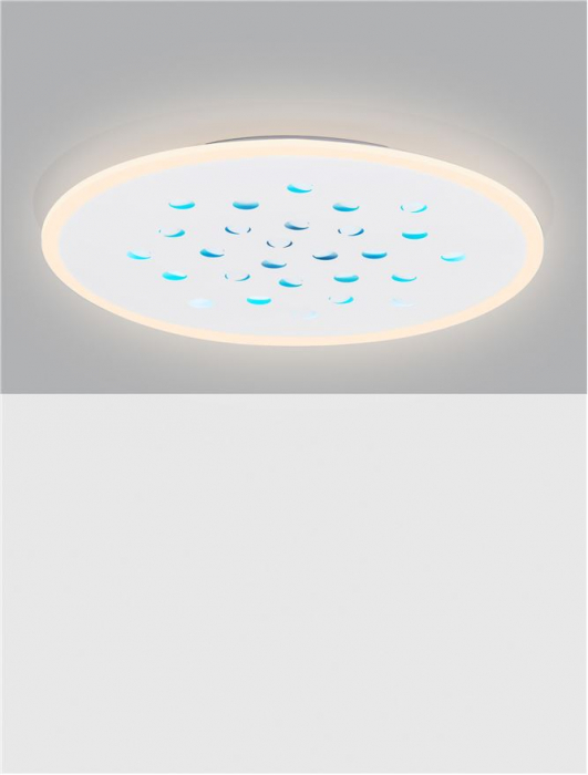 Plafoniera Nova Luce ASTRAEUS 9030651 LED 40W 3000K 3476lm Sandy White Aluminium & Acrylic   Dimmable With remote control IP20 [5]