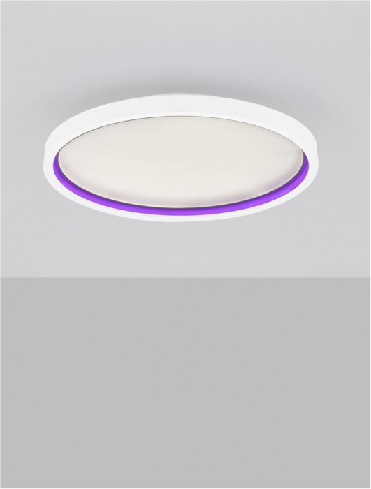 Plafoniera Nova Luce CHET 9030653 LED 30W 2700K-5000K 2057lm Sandy White Aluminium & Acrylic   Dimmable With remote control IP20 [7]