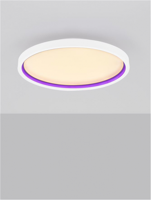 Plafoniera Nova Luce CHET 9030653 LED 30W 2700K-5000K 2057lm Sandy White Aluminium & Acrylic   Dimmable With remote control IP20 [6]