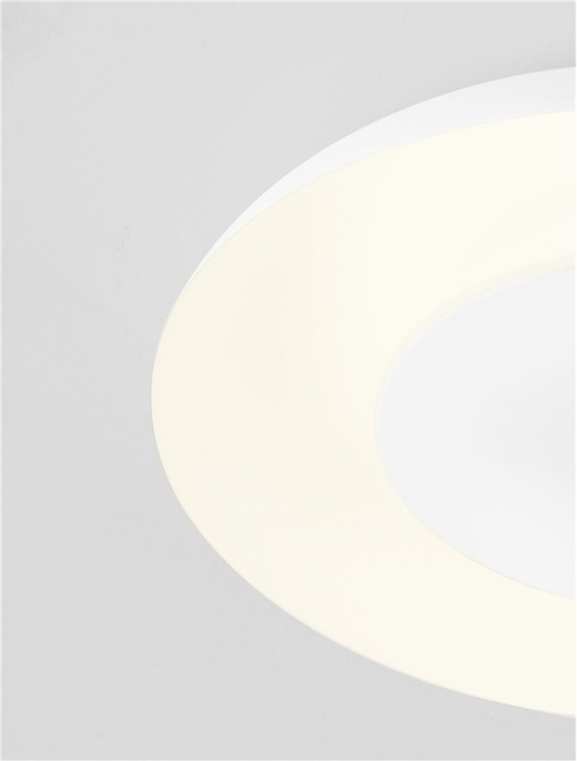Plafoniera Nova Luce EPOS 9345702 Triac Dimmable Sandy White Metal & Polycarbonate LED 24W 1482lm 2700K+4000K IP20 [5]