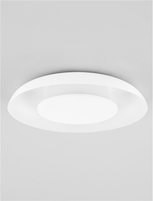 Plafoniera Nova Luce EPOS 9345702 Triac Dimmable Sandy White Metal & Polycarbonate LED 24W 1482lm 2700K+4000K IP20 [3]