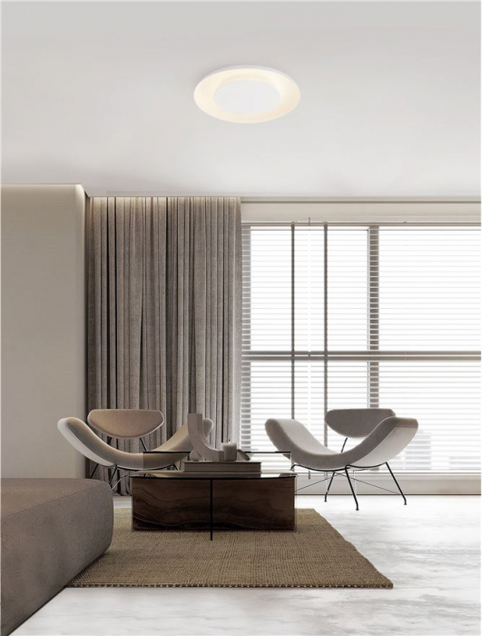 Plafoniera Nova Luce EPOS 9345704 Triac DimmableSandy White Metal & Polycarbonate LED 38W 2200lm 2700K+4000K IP20 [2]