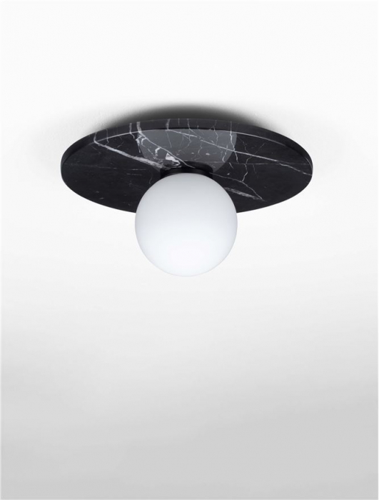 Plafoniera Nova Luce IDOR 9501250 Black Marble & Opal Glass G9 1x5W IP20 [3]