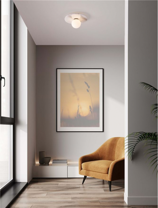 Plafoniera Nova Luce IDOR 9501251 White Marble & Opal Glass G9 1x5W IP20 [2]