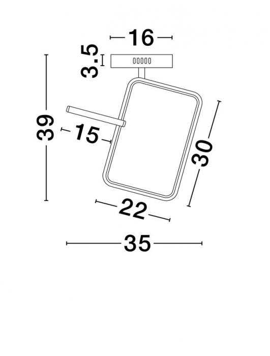 Plafoniera Nova Luce IMAR 9001106 Triac Dimmable Sandy Black & Gold Steel & Aluminium LED 30W 1261lm 3200K IP20 [6]