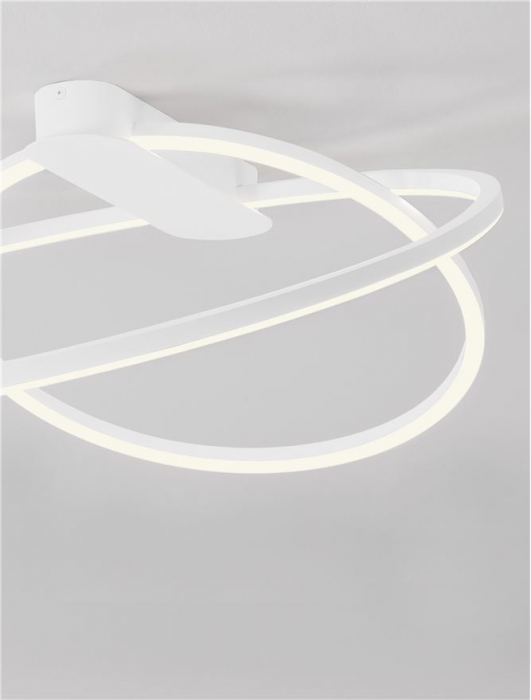 Plafoniera Nova Luce KIKLOS 9248170 Triac Dimmable Sandy White Steel, Aluminium & Silicone LED 42W 2170lm 3000K IP20 [5]