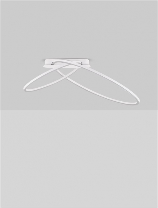 Plafoniera Nova Luce KIKLOS 9248170 Triac Dimmable Sandy White Steel, Aluminium & Silicone LED 42W 2170lm 3000K IP20 [3]