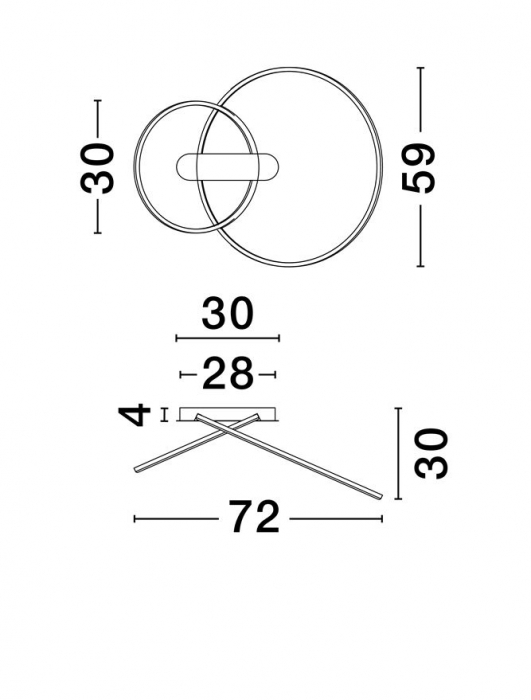 Plafoniera Nova Luce KIKLOS 9248171 Triac Dimmable Sandy Black Steel, Aluminium & Silicone LED 42W 1923lm 3000K IP20 [6]