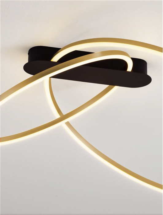 Plafoniera Nova Luce KIKLOS 9248172 Triac Dimmable Brass Gold Steel, Aluminium & Silicone LED 42W 2094lm 3000K IP20 [5]