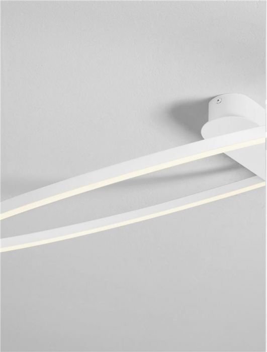 Plafoniera Nova Luce KIKLOS 9248173 Triac Dimmable Sandy White Steel, Aluminium & Silicone LED 30W 1345lm 3000K IP20 [5]