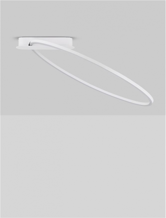 Plafoniera Nova Luce KIKLOS 9248173 Triac Dimmable Sandy White Steel, Aluminium & Silicone LED 30W 1345lm 3000K IP20 [3]