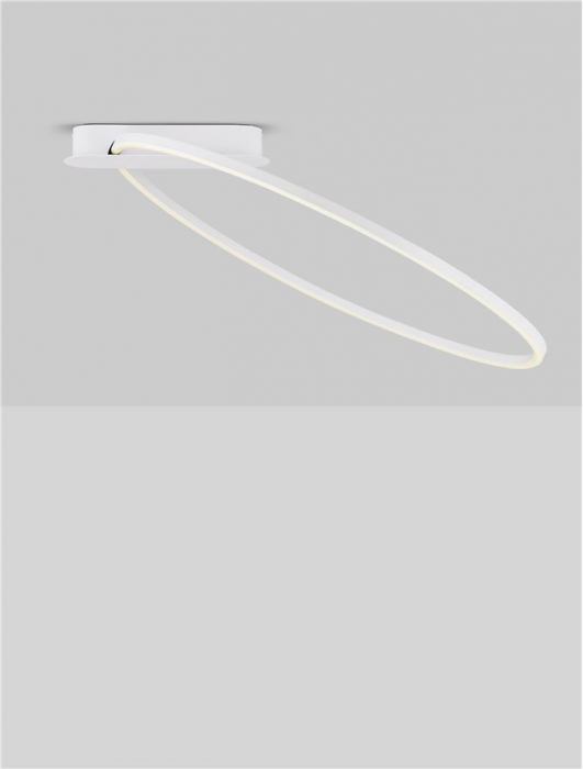 Plafoniera Nova Luce KIKLOS 9248173 Triac Dimmable Sandy White Steel, Aluminium & Silicone LED 30W 1345lm 3000K IP20 [4]