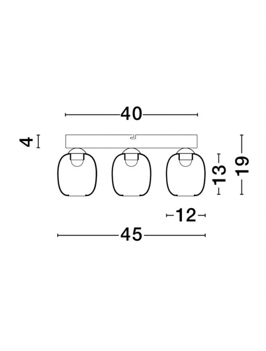 Plafoniera Nova Luce KITA 9236210 Triac Dimmable Sandy Black Steel & Smoke Glass LED 28W 2222lm 3000K IP20 [5]