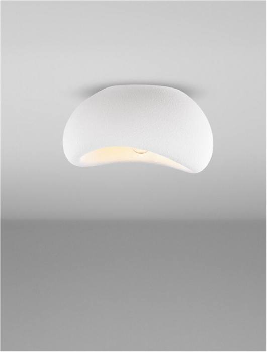 Plafoniera Nova Luce AERE 9002663  E27 1x12W Polyurethane & Resin Sandy White IP20 [4]