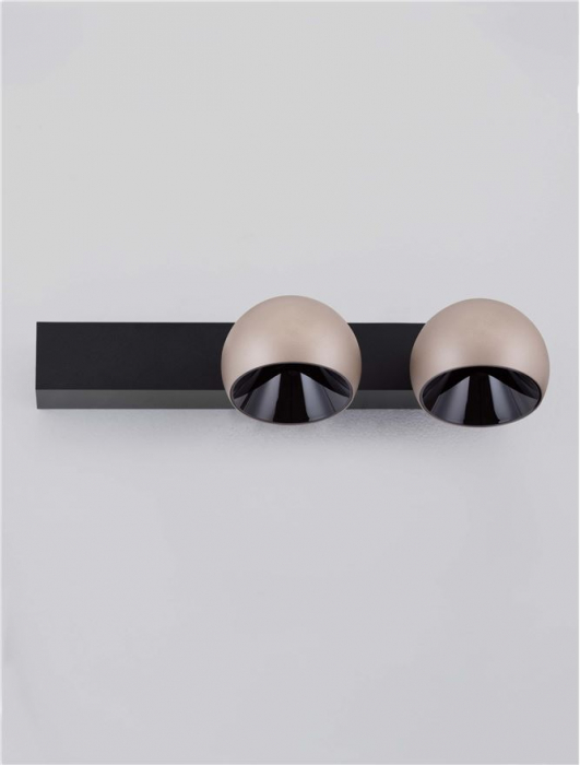 Plafoniera Nova Luce LUSA 9088122 Triac Dimmable Champaign Gold Aluminium & Black Base LED 21W 1530lm 3000K IP20 [2]