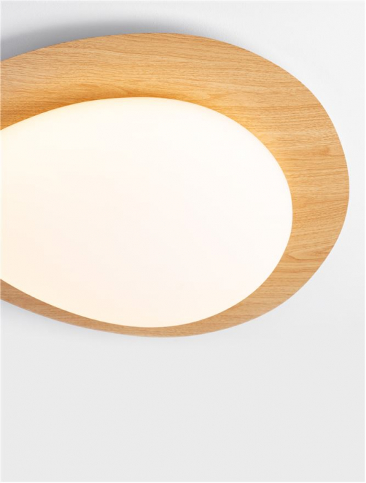 Plafoniera Nova Luce NIMBUS 9030647 LED 29W 3000K 2384lm W ood Color Aluminium & Acrylic  Triac Dimmable IP20 [5]
