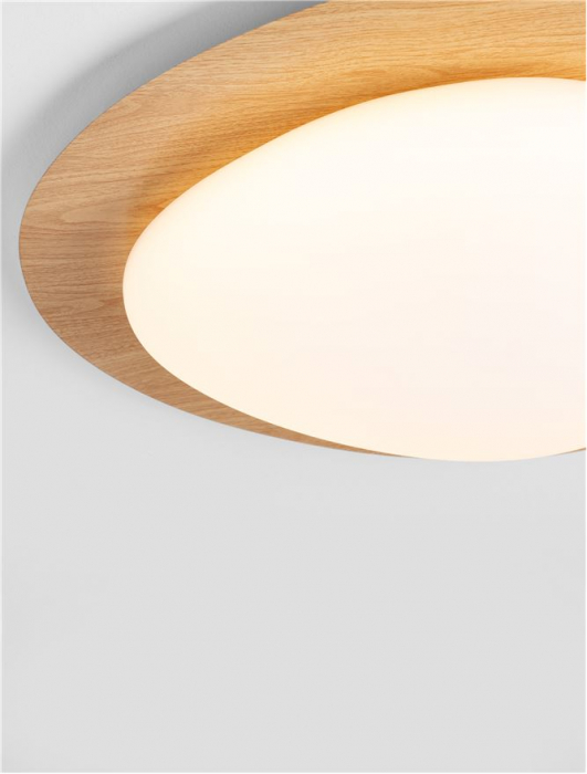 Plafoniera Nova Luce NIMBUS 9030647 LED 29W 3000K 2384lm W ood Color Aluminium & Acrylic  Triac Dimmable IP20 [6]