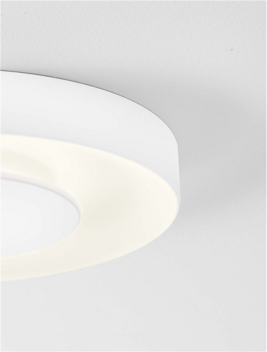 Plafoniera Nova Luce PADA 9345714 Triac Dimmable Sandy White Metal & Acrylic LED 25W 1592lm 2700K+4000K IP20 [2]