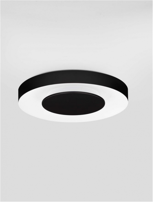 Plafoniera Nova Luce PADA 9345716 Triac Dimmable Sandy Black & White Metal & Acrylic LED 25W 1592lm 2700K+4000K IP20 [3]