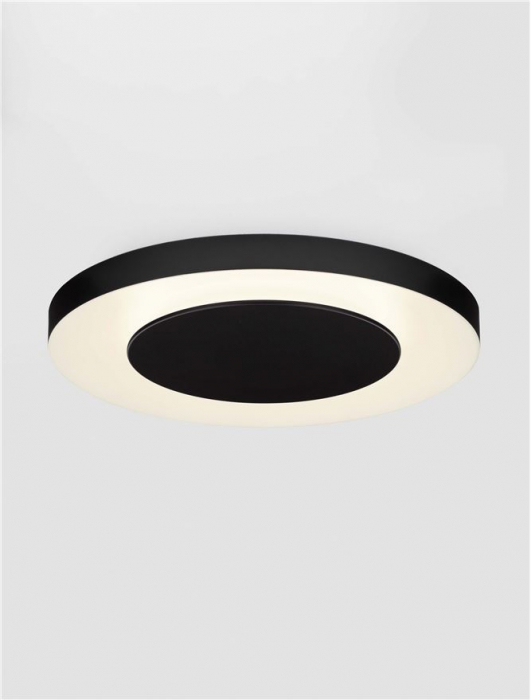 Plafoniera Nova Luce PADA 9345717 Triac Dimmable Sandy Black & White Metal & Acrylic LED 37W 2207lm 2700K+4000K IP20 [4]