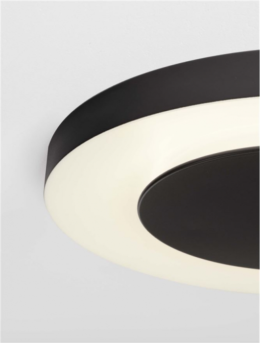Plafoniera Nova Luce PADA 9345717 Triac Dimmable Sandy Black & White Metal & Acrylic LED 37W 2207lm 2700K+4000K IP20 [5]