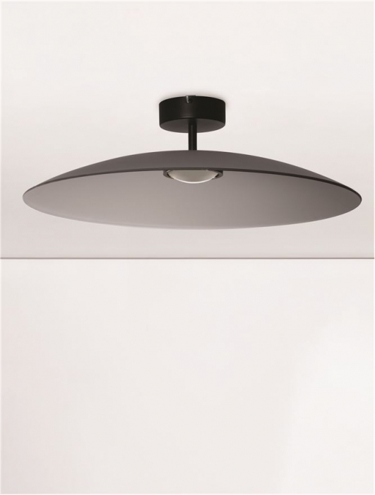 Plafoniera Nova Luce POLIFEMO 9620142 Smoke Glass & Sandy Black Metal LED 17W 854lm 3000K IP20 [3]