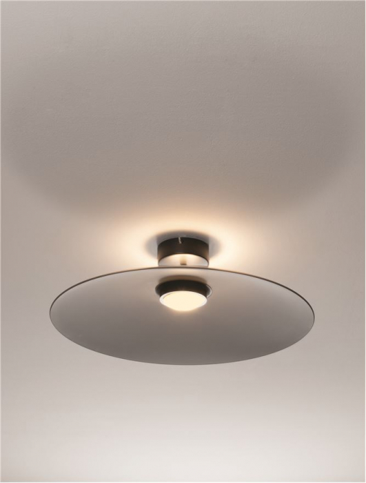 Plafoniera Nova Luce POLIFEMO 9620142 Smoke Glass & Sandy Black Metal LED 17W 854lm 3000K IP20 [6]
