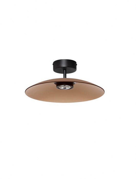 Plafoniera Nova Luce POLIFEMO 9620147 Brown Glass & Sandy Black Metal LED 12W 430lm 3000K IP20 [1]