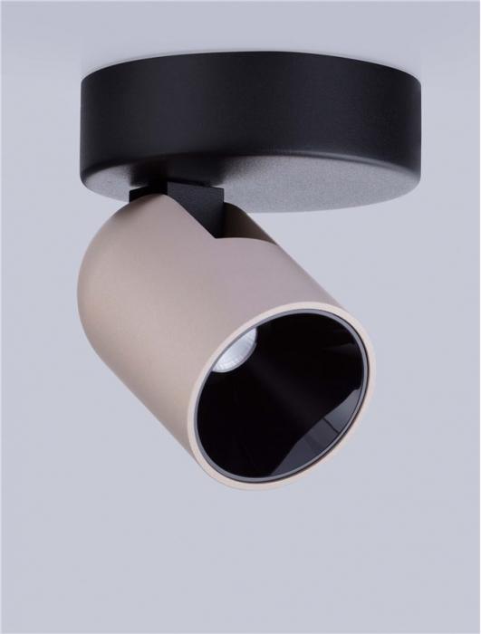 Plafoniera Nova Luce SIRMOS 9088133 Triac Dimmable Champaign Gold Aluminium & Sandy Black Base LED 8W 582lm 3000K IP20 [3]