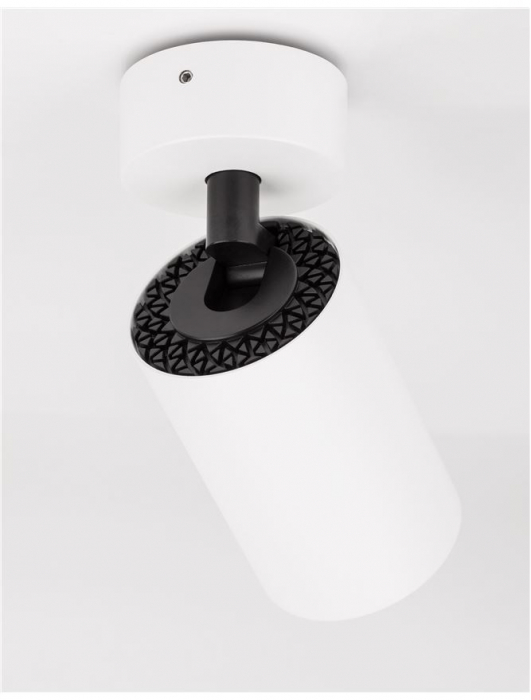 Aplica/Plafoniera Nova Luce TOD GU10 1X10W   Sandy White Aluminium  IP20 [6]