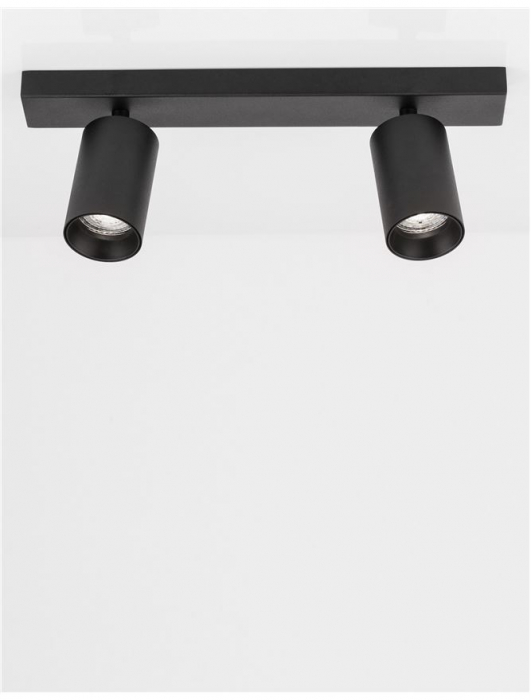 Plafoniera Nova Luce TOD GU10 2X10W   Sandy Black Aluminium  IP20 [2]