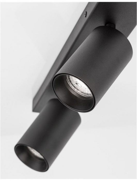 Plafoniera Nova Luce TOD GU10 2X10W   Sandy Black Aluminium  IP20 [4]