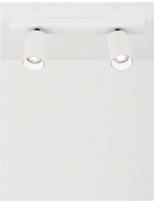 Plafoniera Nova Luce TOD GU10 2X10W   Sandy White Aluminium  IP20 [2]