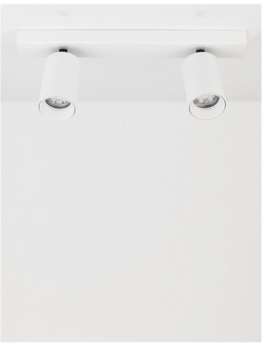 Plafoniera Nova Luce TOD GU10 2X10W   Sandy White Aluminium  IP20 [3]
